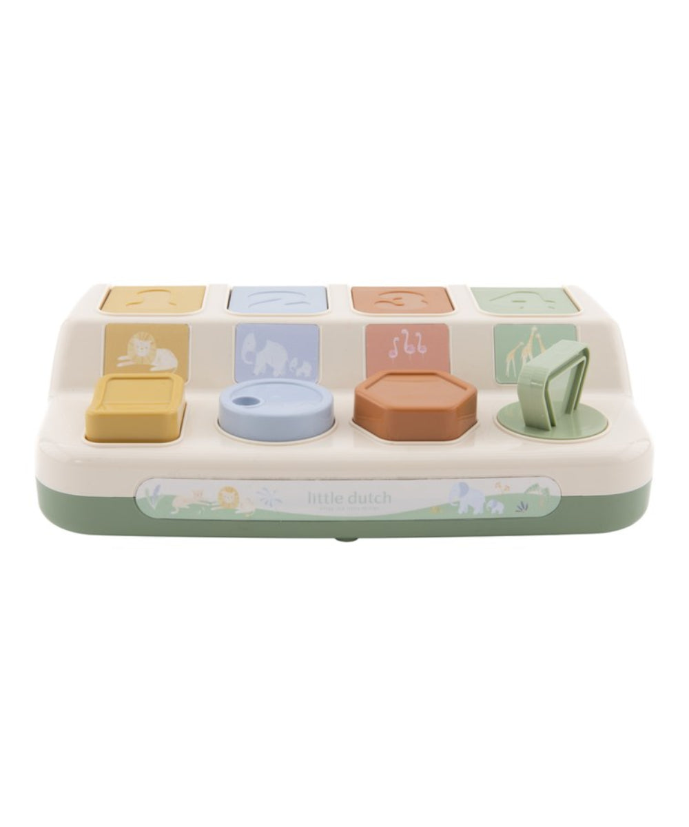 Vue produit de Pop-up Animaux - Safari Friends de la marque Little Dutch, sur fond blanc