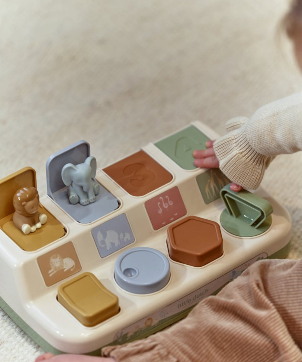 Vue d'ensemble en situation de Pop-up Animaux - Safari Friends de la marque Little Dutch