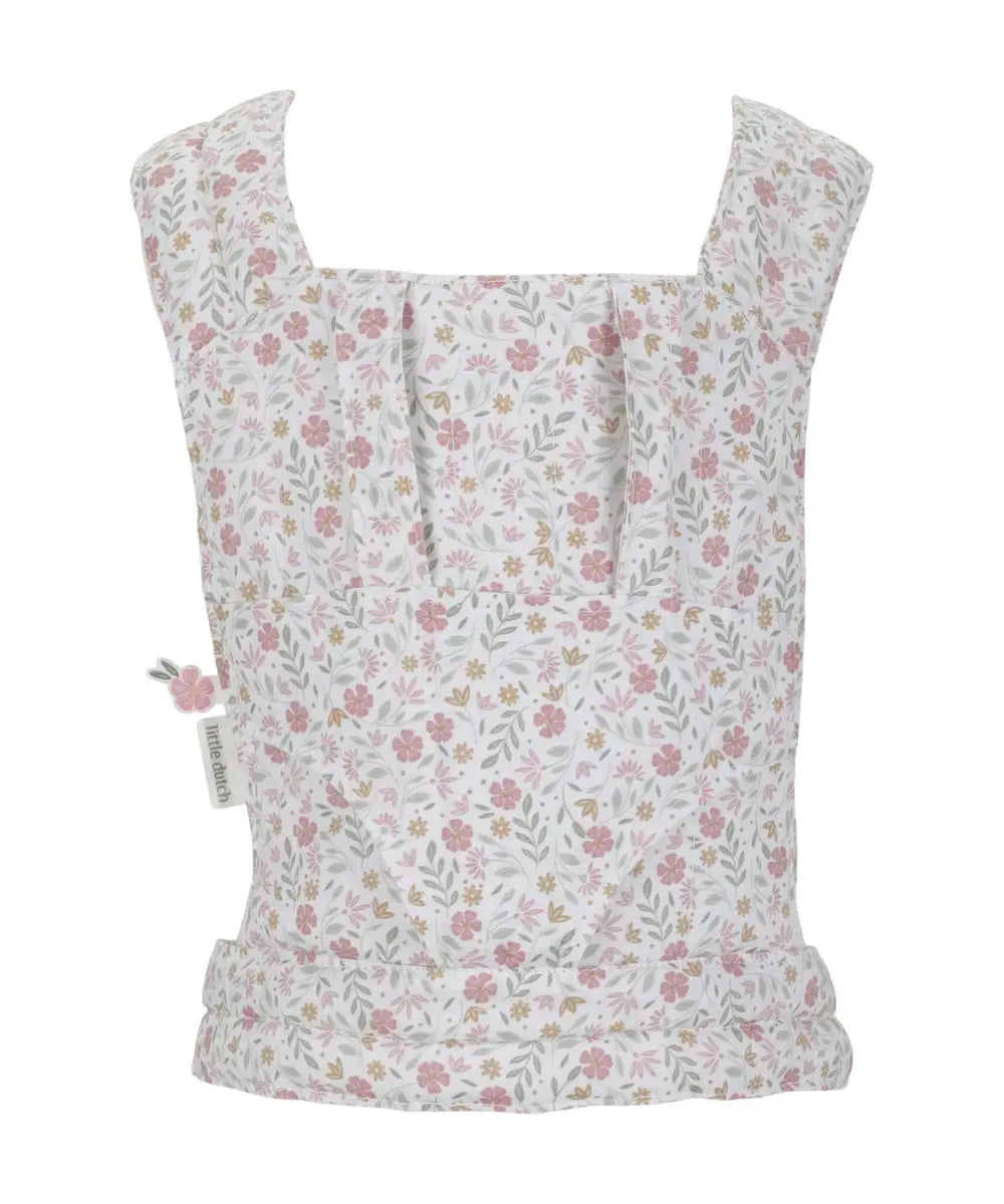 Détails de l'imprimé floral du porte-bébé de Little Dutch