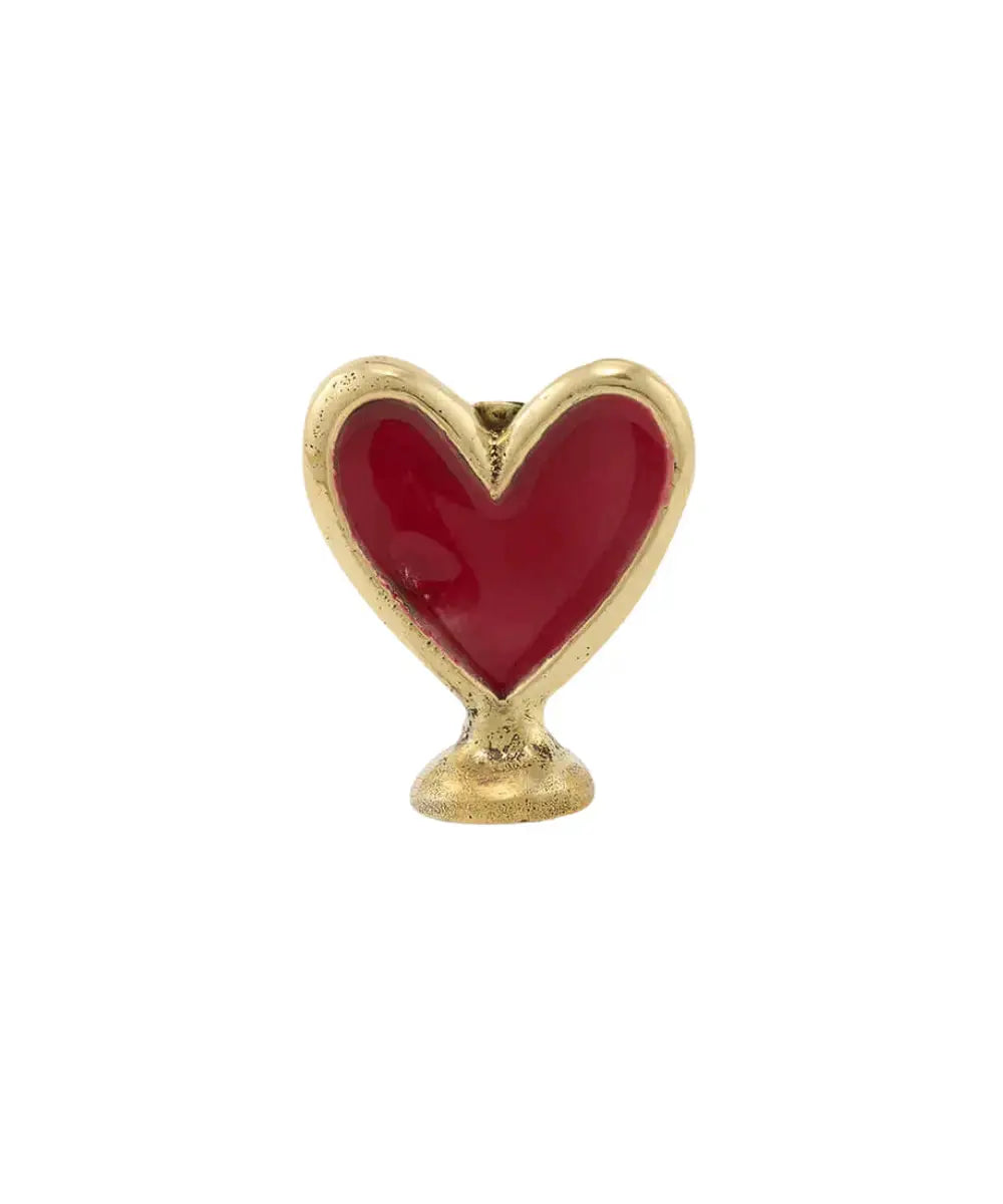 Porte-photo Pyar coeur rouge de Doing Goods sur un fond blanc