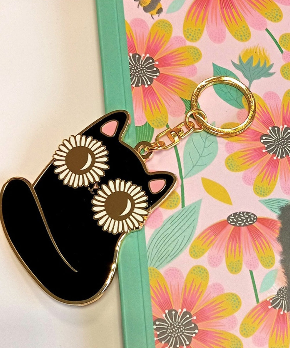 Porte-clés Chat Retro Love