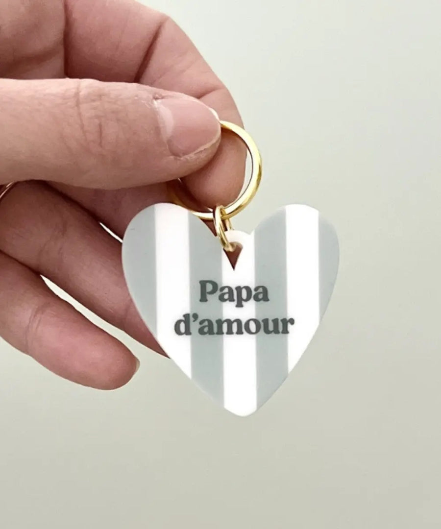 Porte-clés Coeur avec le message Papa d'amour de la marque Print Your Love