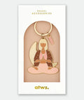 Porte-clés Lotus de la marque française All The Ways To Say ! Cadeau parfait pour les adeptes du Yoga !