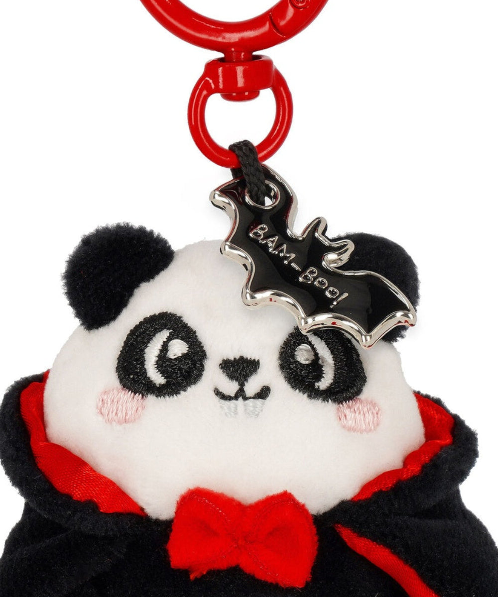 Porte-clés peluche mini panda bam boo de Legami,collection super soft Halloween.