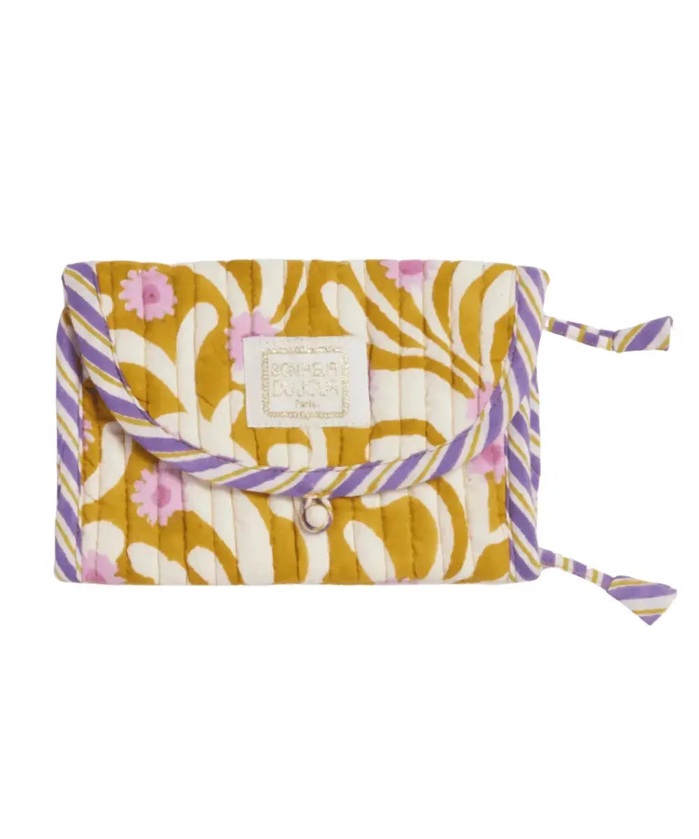 Portefeuille Poppies Olive de la marque Bonheur du Jour