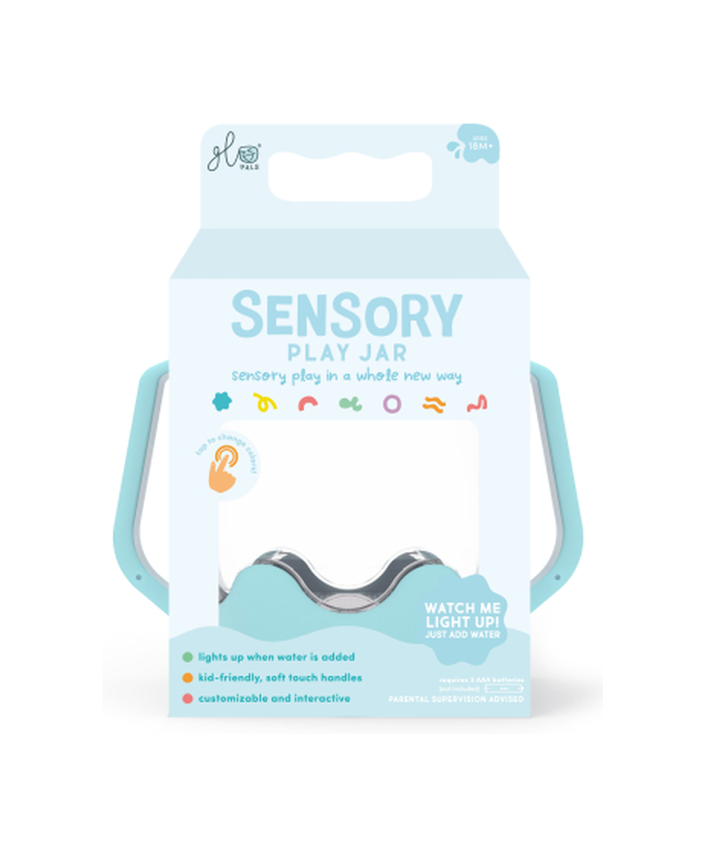 Pot sensoriel lumineux bleu Frost de Glo Pals