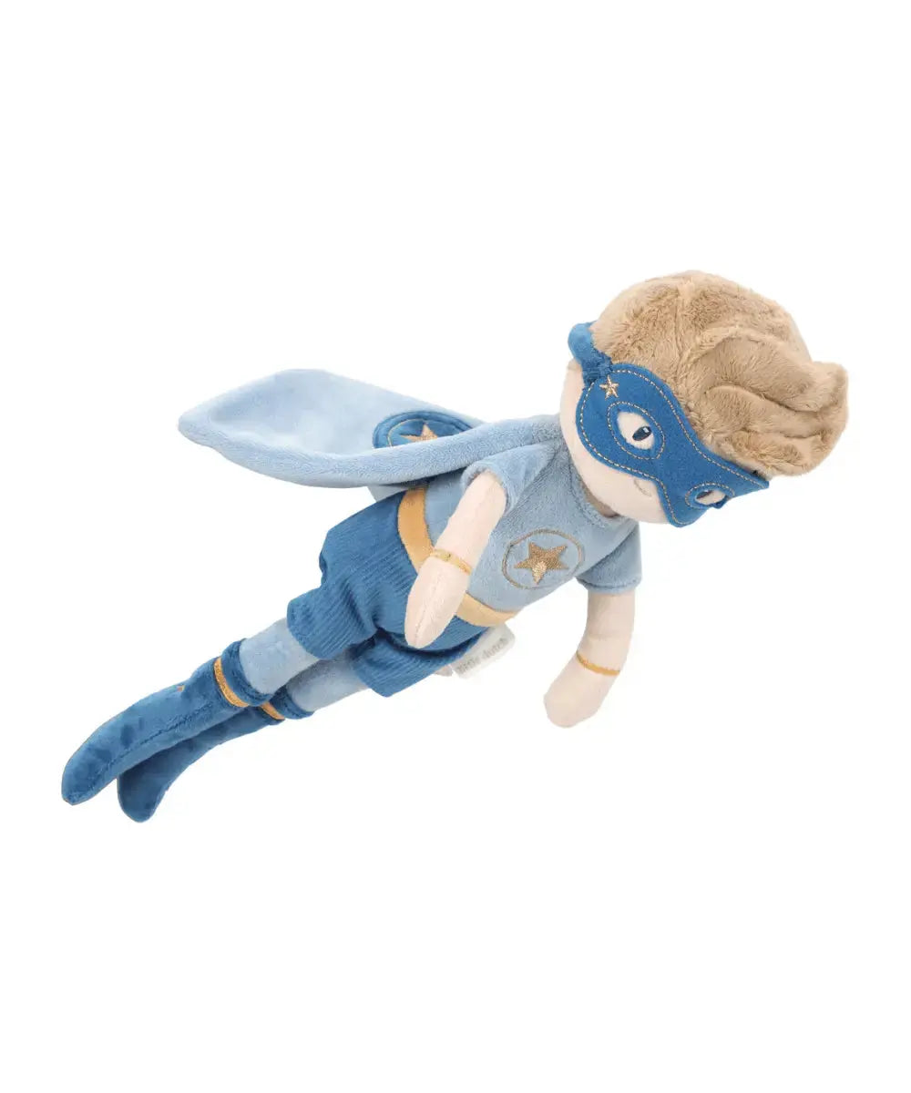 Détails du costume de super-héros de la poupée Jim de Little Dutch