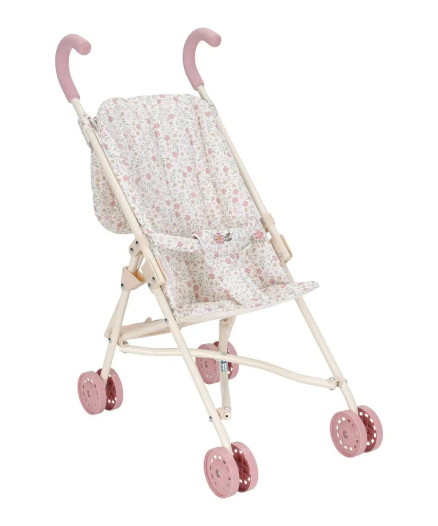 Poussette pour poupée de la marque Little Dutch sur fond blanc