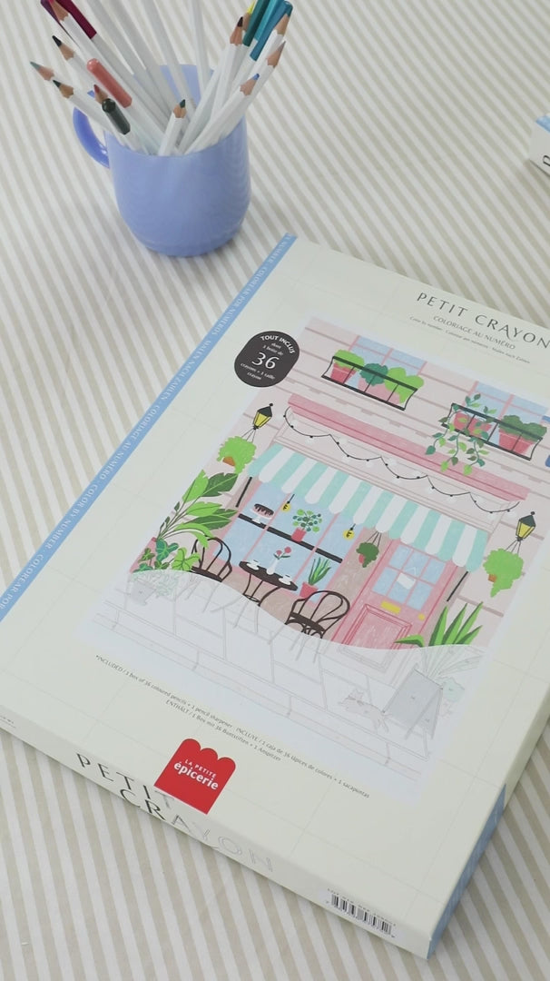 Coffret coloriage au numéro Morning Spot | La Petite Épicerie