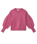 Pull en maille rose col rond Compañía Fantástica coupe droite