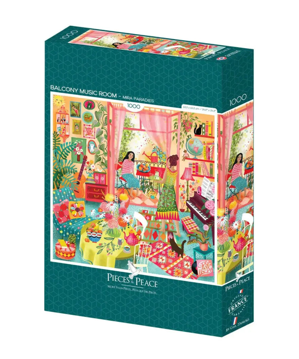 Puzzle 1000 Pièces Carré - Salle de Musique avec Vue | Pieces and peace - visuel 2