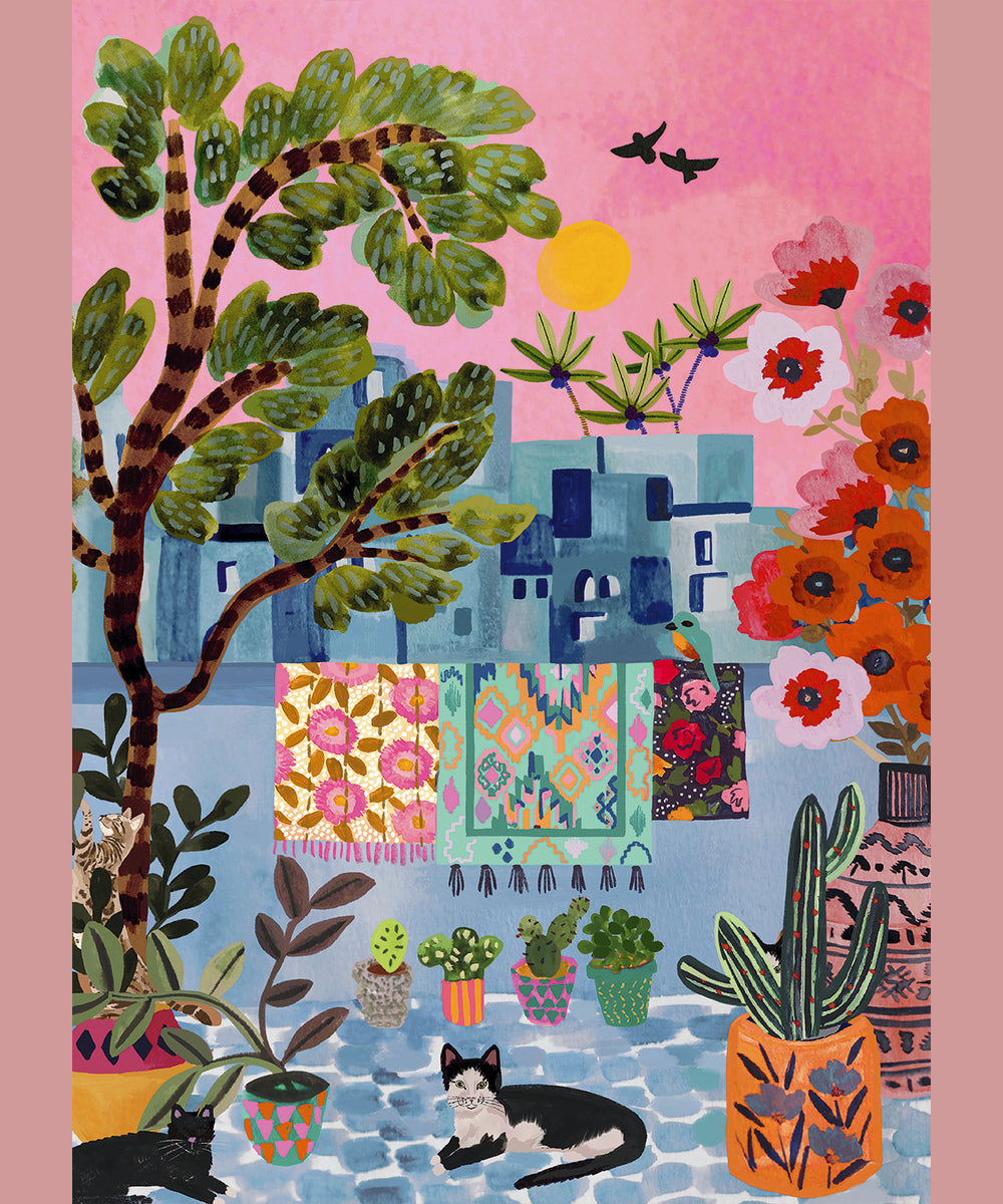 Puzzle 1000 pièces Chats de Chefchaouen - Maroc de Pieces & Peace