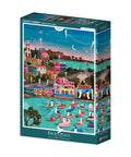 Boîte du puzzle Cinéma Fantôme, 1000 pièces, de la marque Pieces & Peace, sur fond blanc