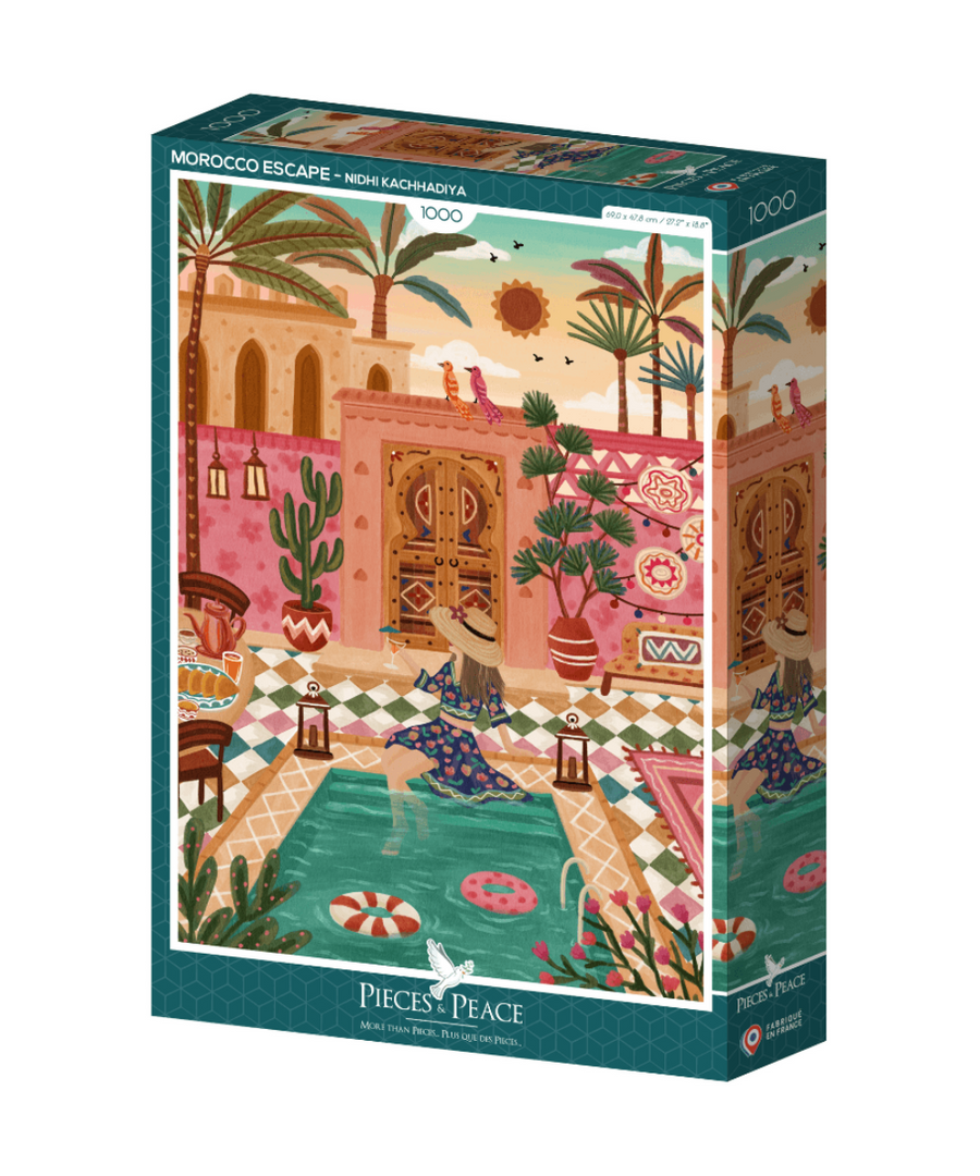 Puzzle 1000 pièces Escapade Marocaine de Pieces & Peace