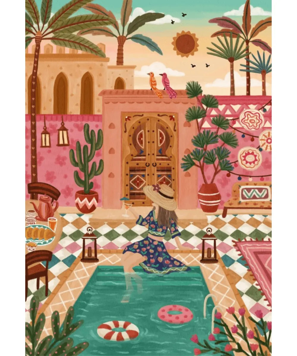 Détails de l'illustration Escapade Marocaine du puzzle 1000 pièces