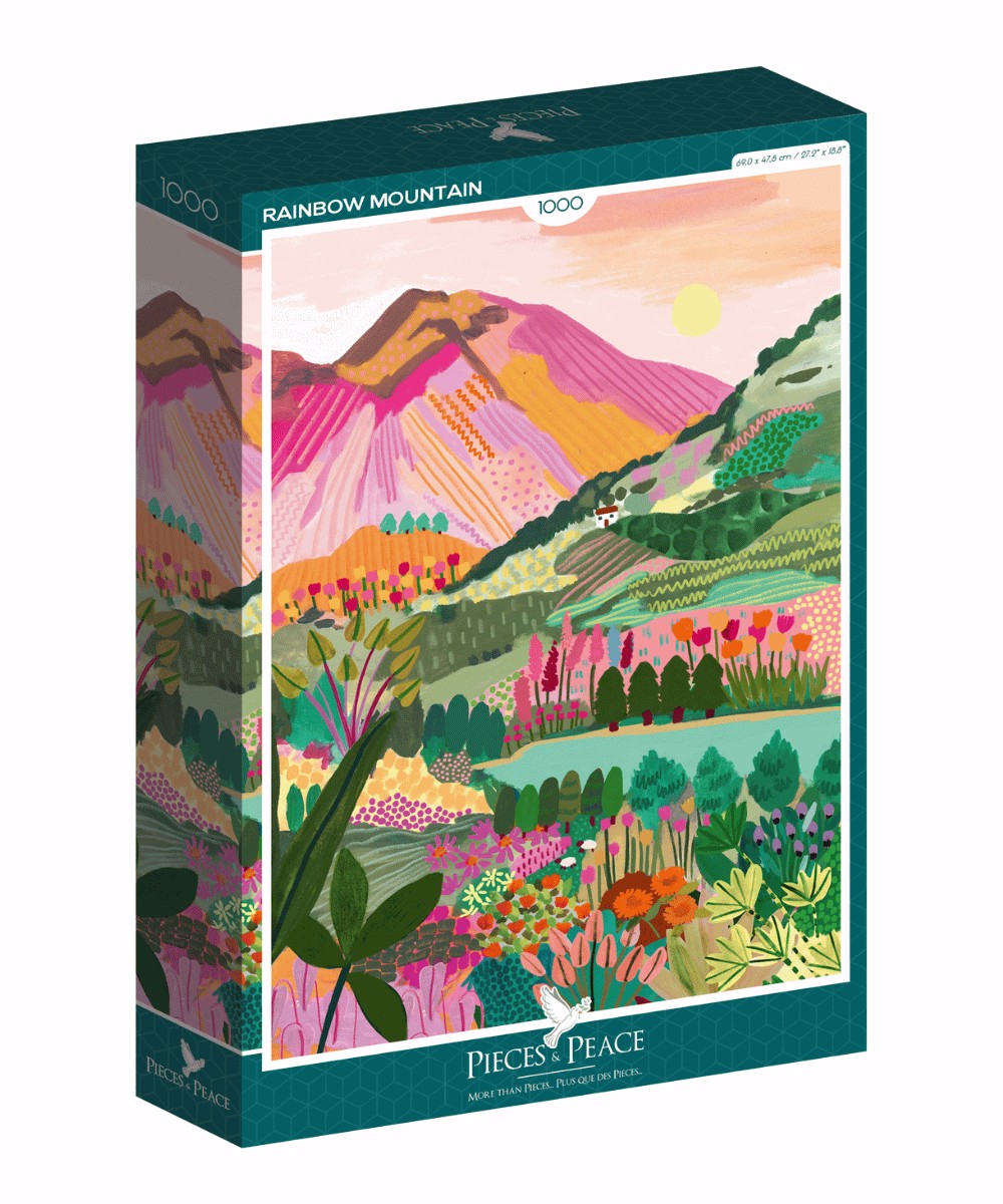 Puzzle 1000 pièces - Rainbow Mountain