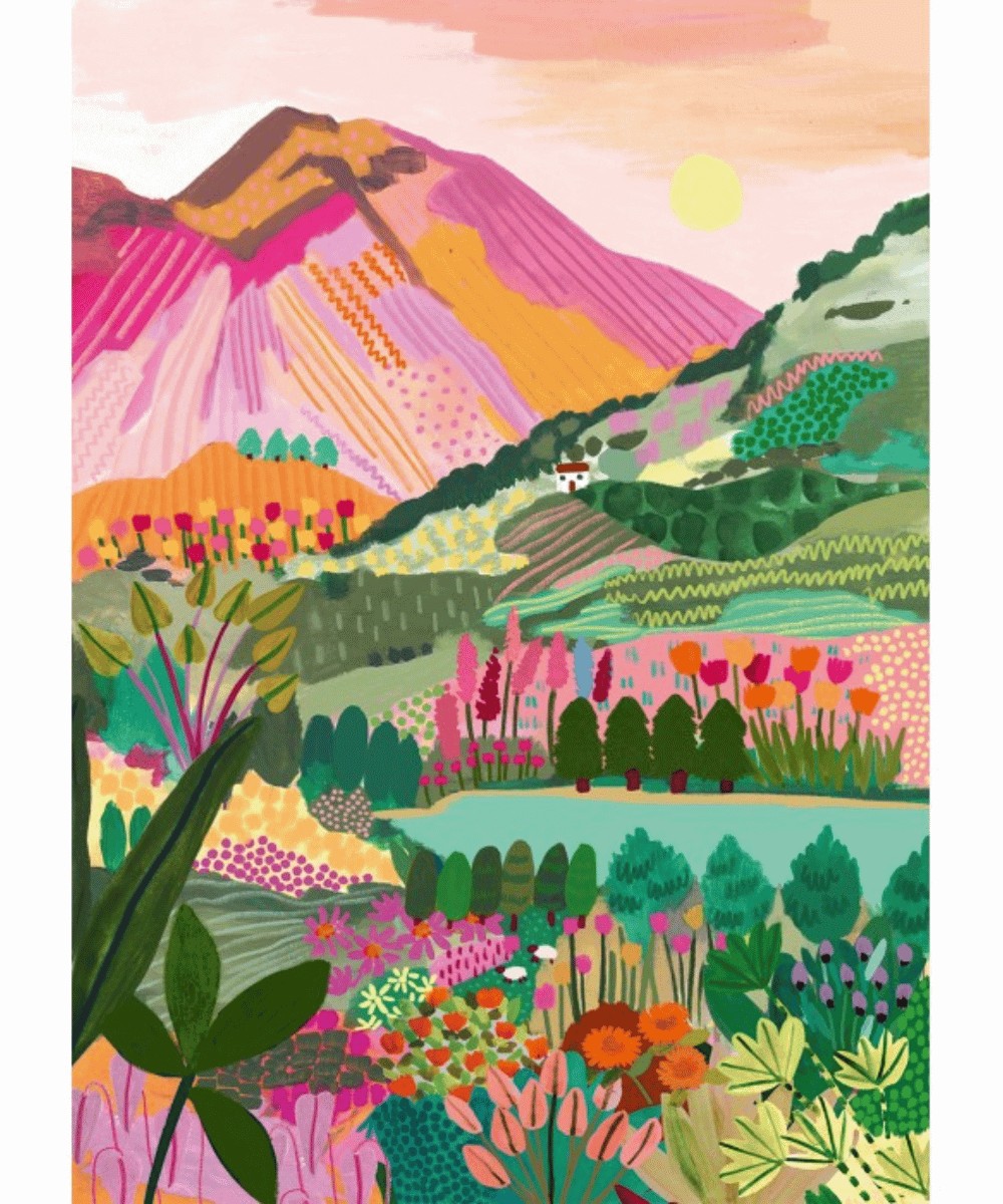 Puzzle 1000 pièces - Rainbow Mountain
