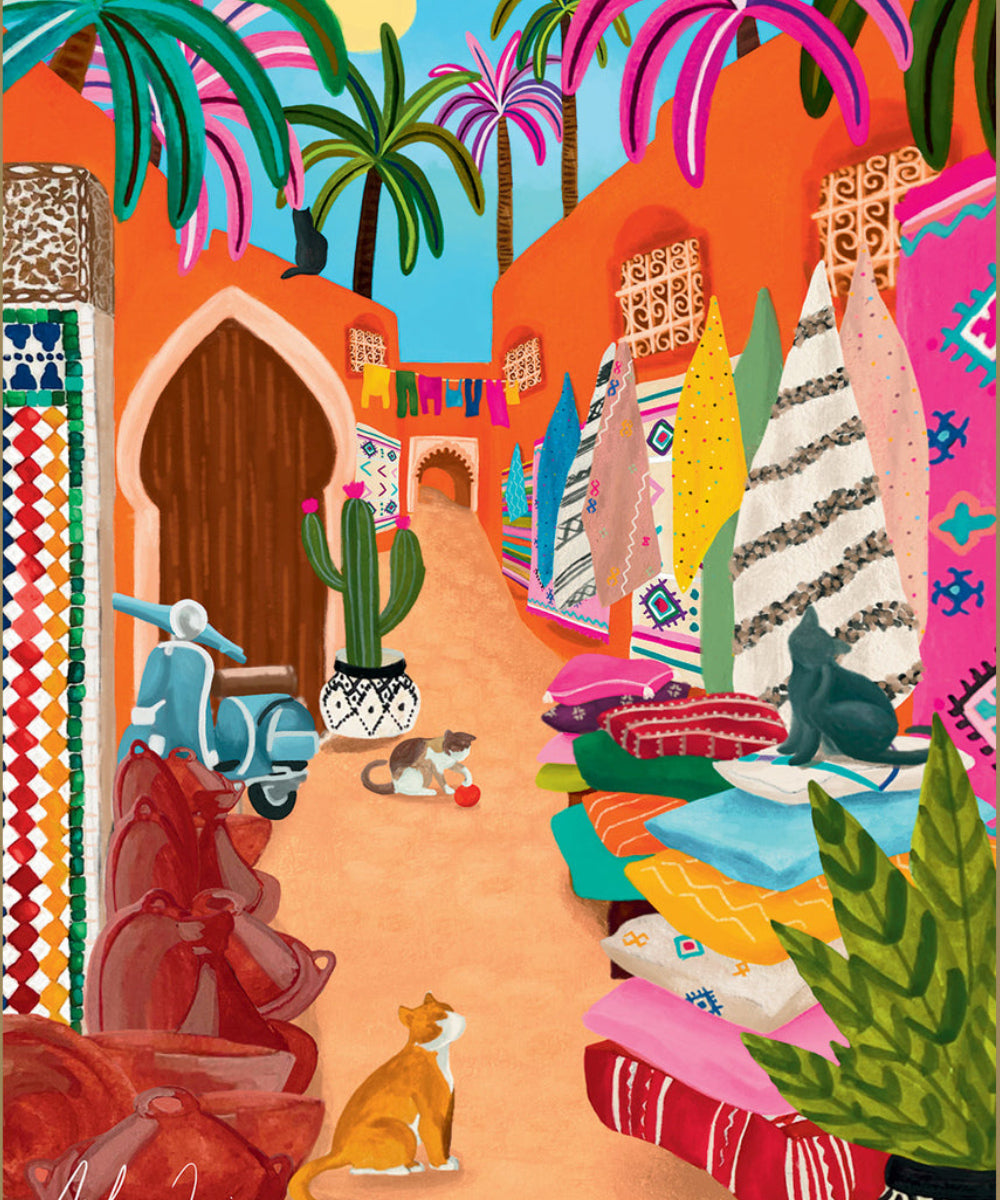 Puzzle 1000 pièces Souk de Marrakech de Pieces & Peace