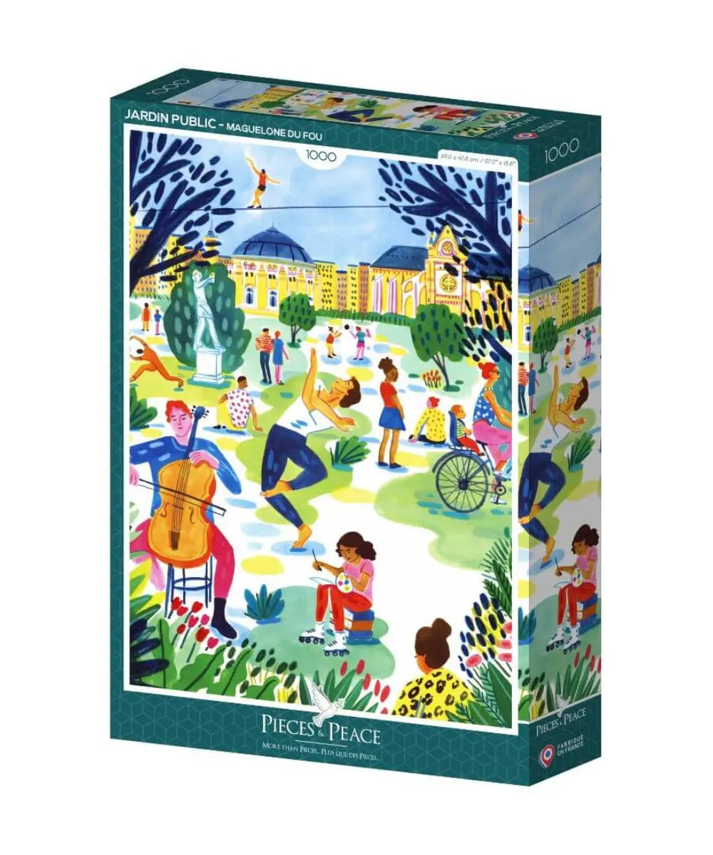 Puzzle 1000 pièces Jardin Public de Pieces & Peace
