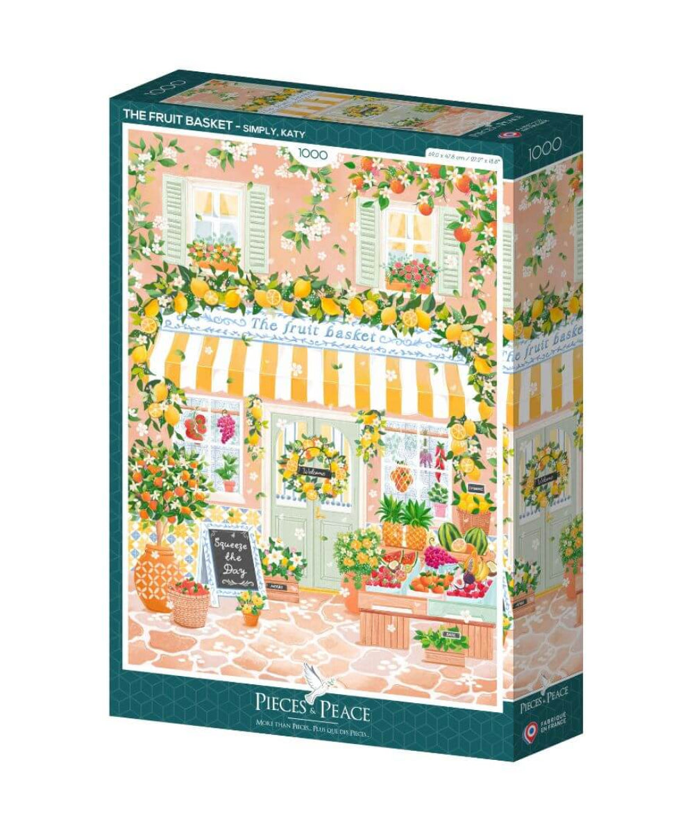 Puzzle 1000 pièces Panier à fruits de Pieces & Peace
