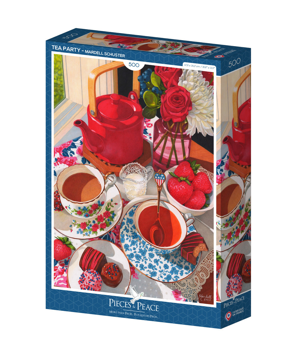 Puzzle 500 pièces Goûter de la marque française Pieces & Peace