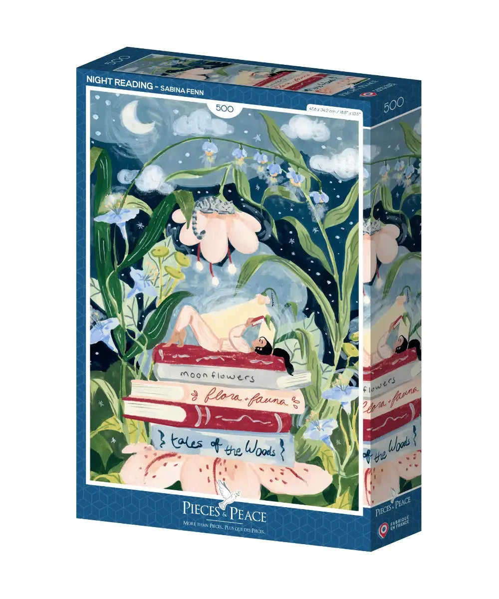 Puzzle 500 pièces Lecture Nocturne de Pieces & Peace
