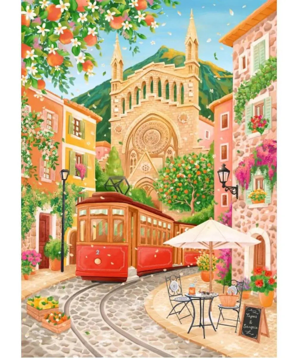 Détails de l'illustration Port de Soller du puzzle 500 pièces