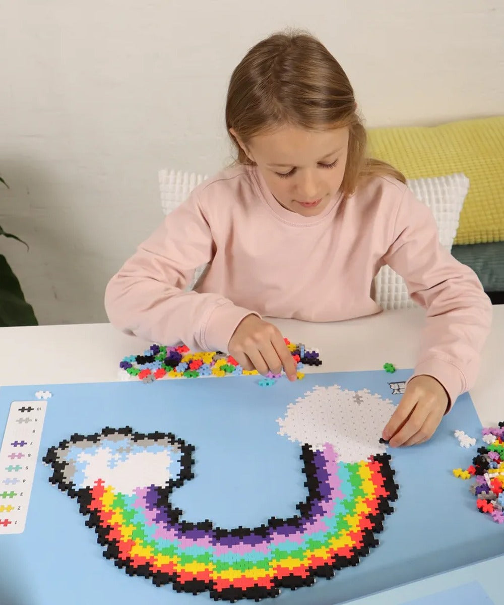 Puzzle Arc-en-ciel - 500 pièces de Plus-Plus, en situation