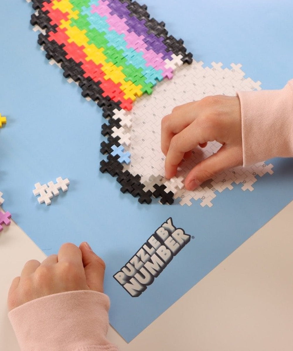 Puzzle Arc-en-ciel - 500 pièces de Plus-Plus, en situation