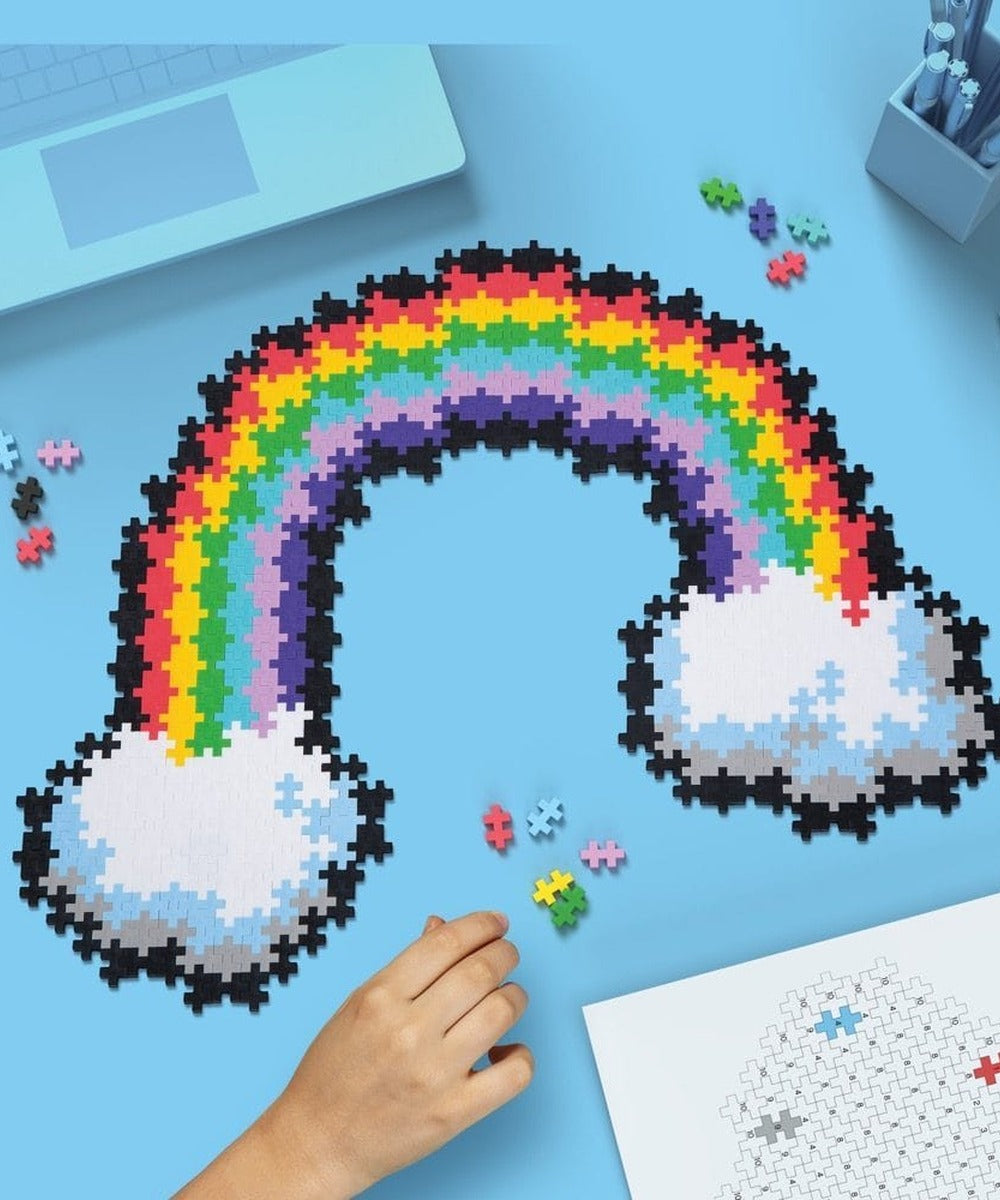 Puzzle Arc-en-ciel - 500 pièces de Plus-Plus, en situation