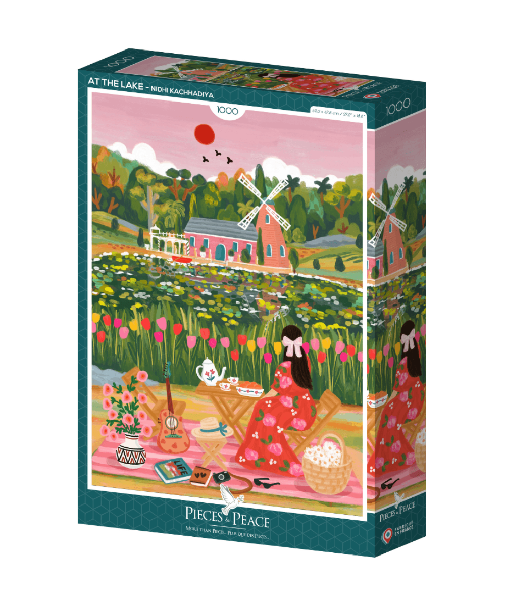 Puzzle 1000 pièces Au lac de Pieces & Peace