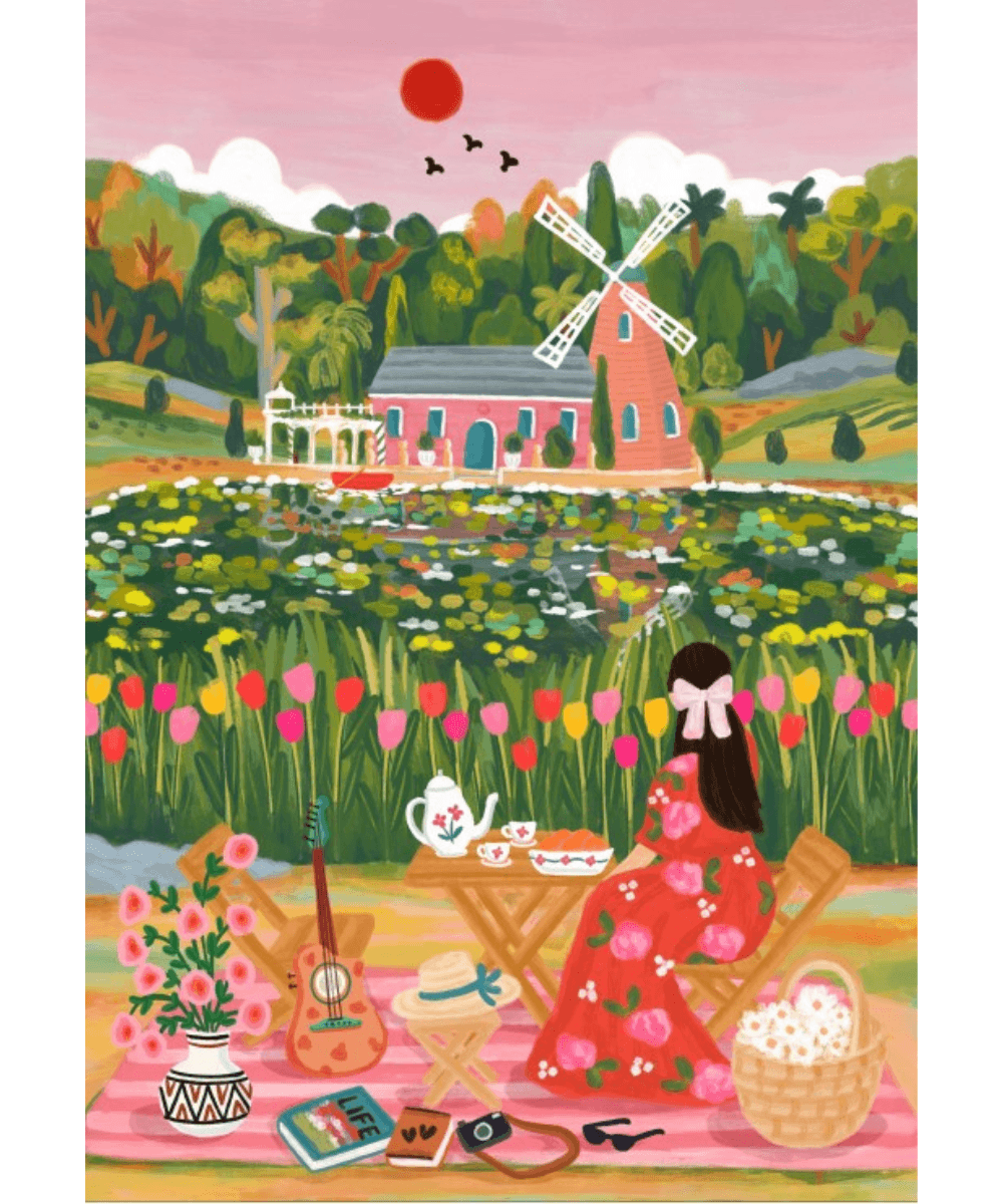Détails de l'illustration Au Lac du puzzle 1000 pièces