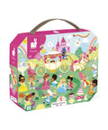 Puzzle Les princesses 36 pièces de la marque Janod, sur fond blanc