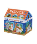 Puzzle maison 50 pièces La maison des lapins de Crocodile Creek