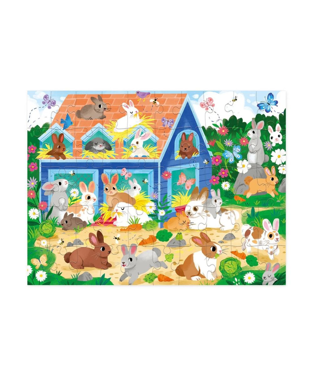 Puzzle maison 50 pièces La maison des lapins | Crocodile Creek