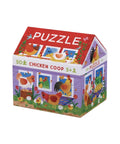 Puzzle maison 50 pièces Le poulailler de Crocodile Creek
