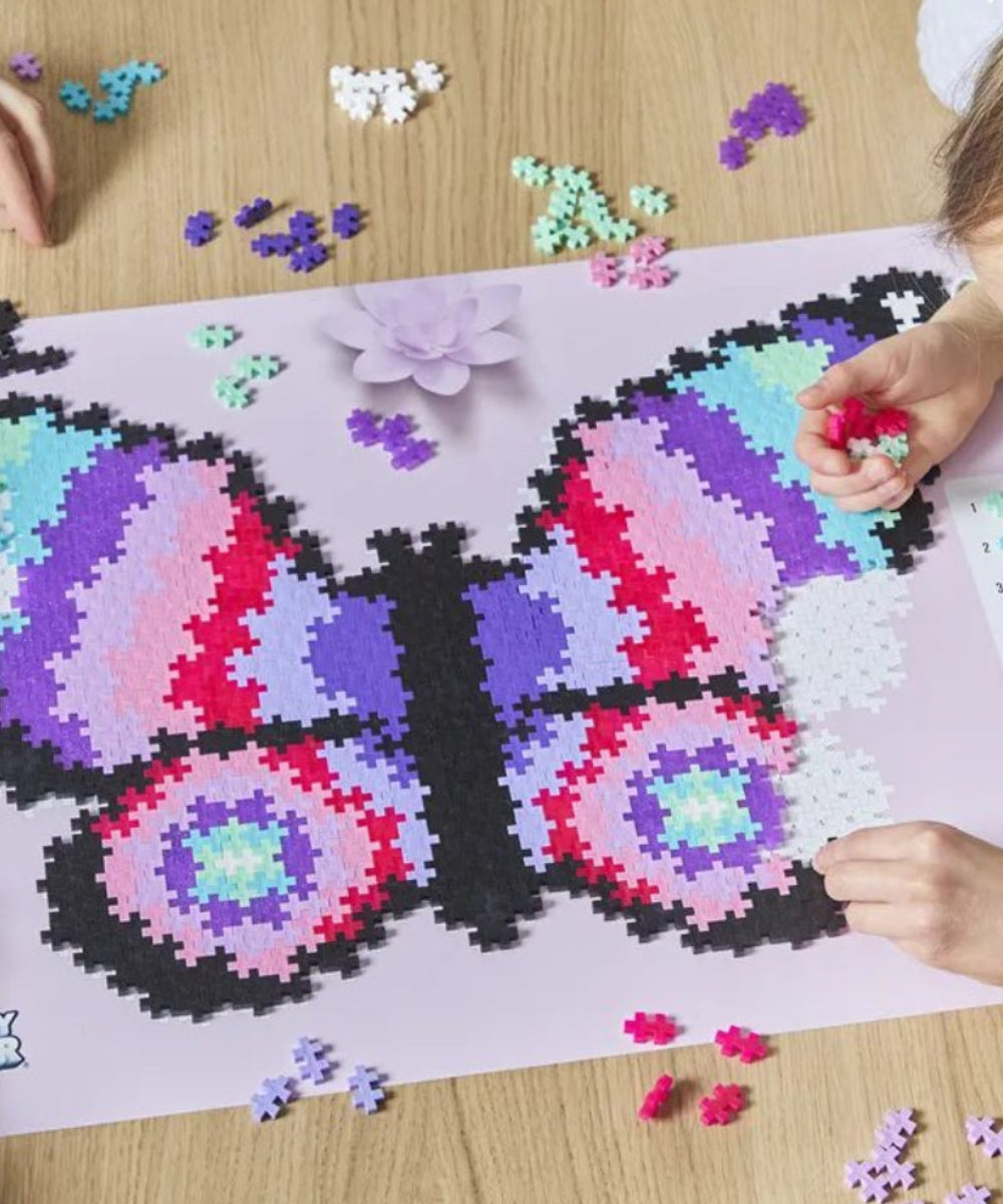 Puzzle Papillon 800 pièces de la marque danoise Plus-Plus