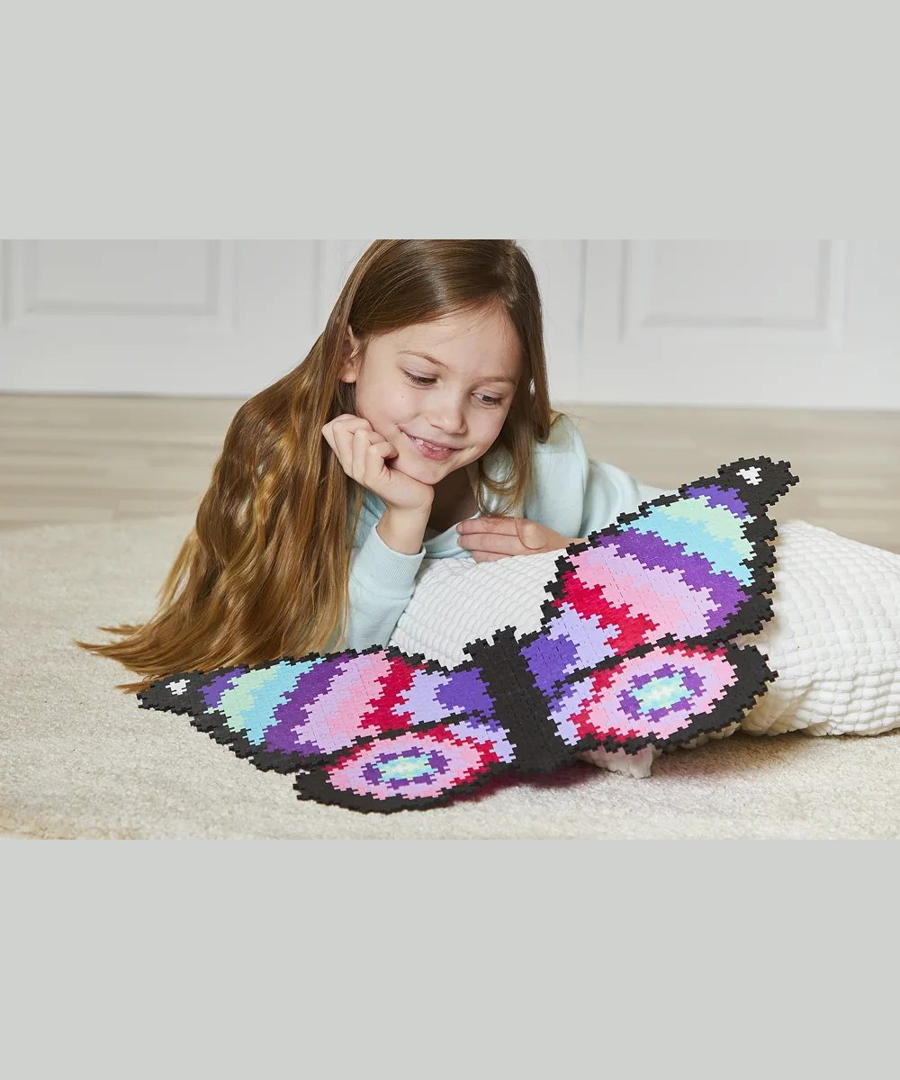 Kit puzzle by number 800 pieces papillon plus-plus classic avec modele numérote.