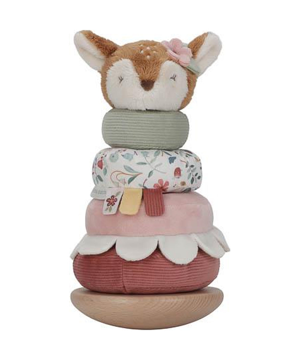 Pyramide à empiler faon Fairy Garden Little Dutch assemblée sur fond blanc