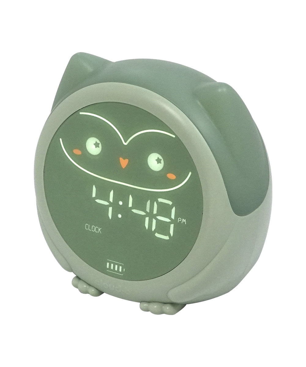 Réveil enfant Owlie Cloud B vu de trois quarts