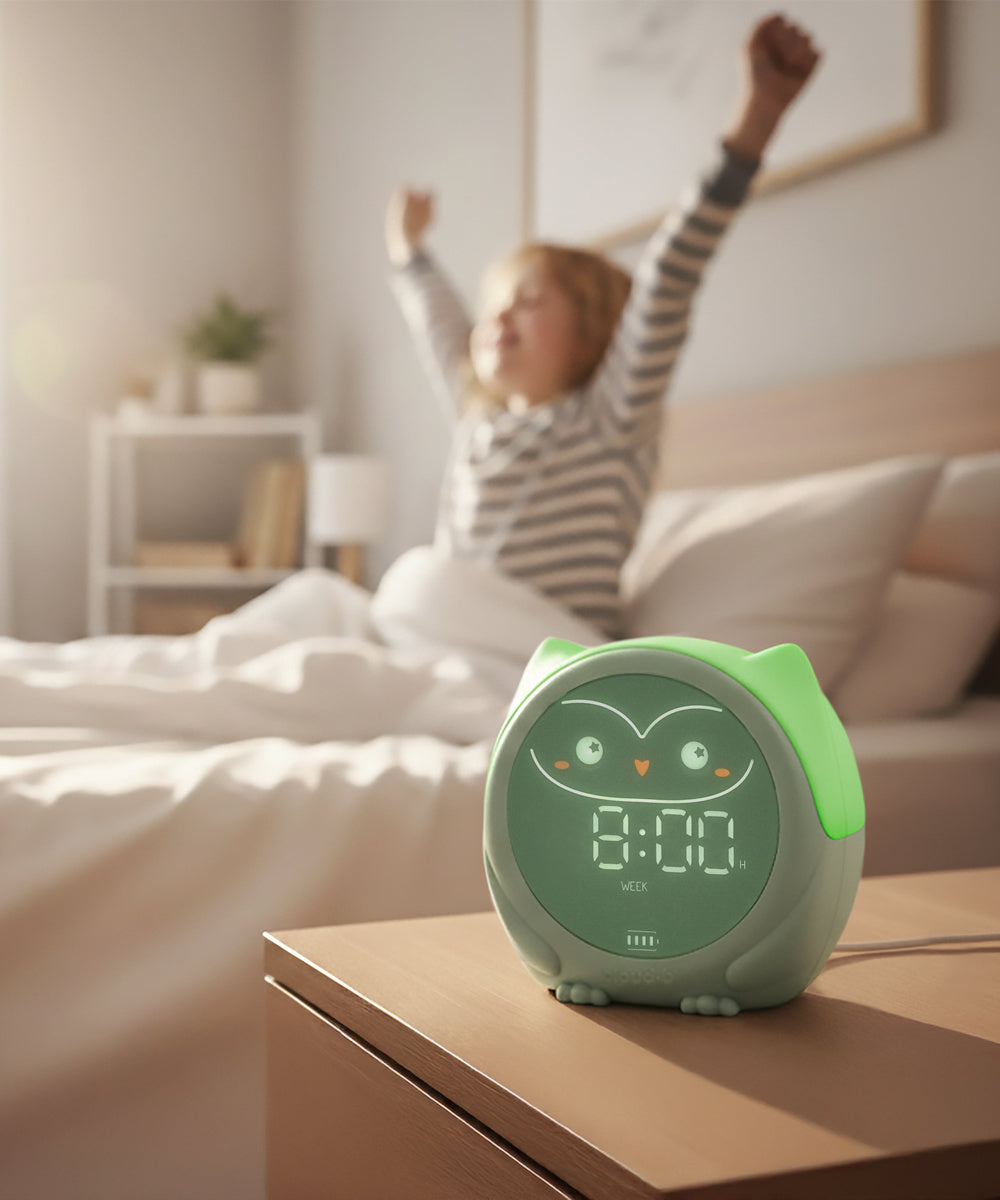 Owlie Cloud B en mode lever avec lumière verte
