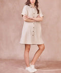 Robe en coton et en lin Elvis de la marque Calie Paris