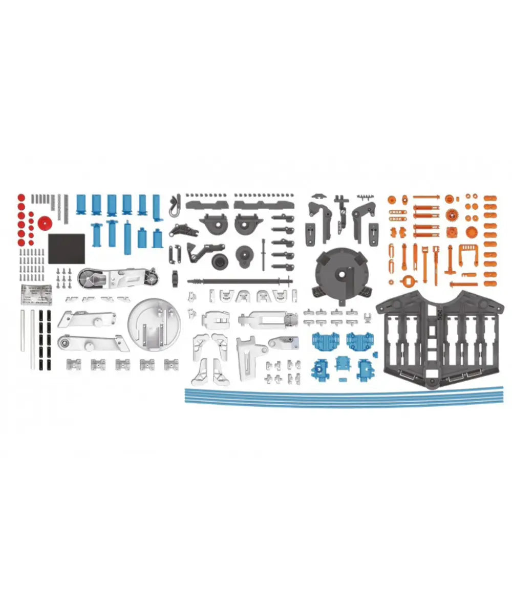 Kit de construction bras robot articulé hydraulique de la marque Buki France. Adapté pour les enfants à partir de 10 ans