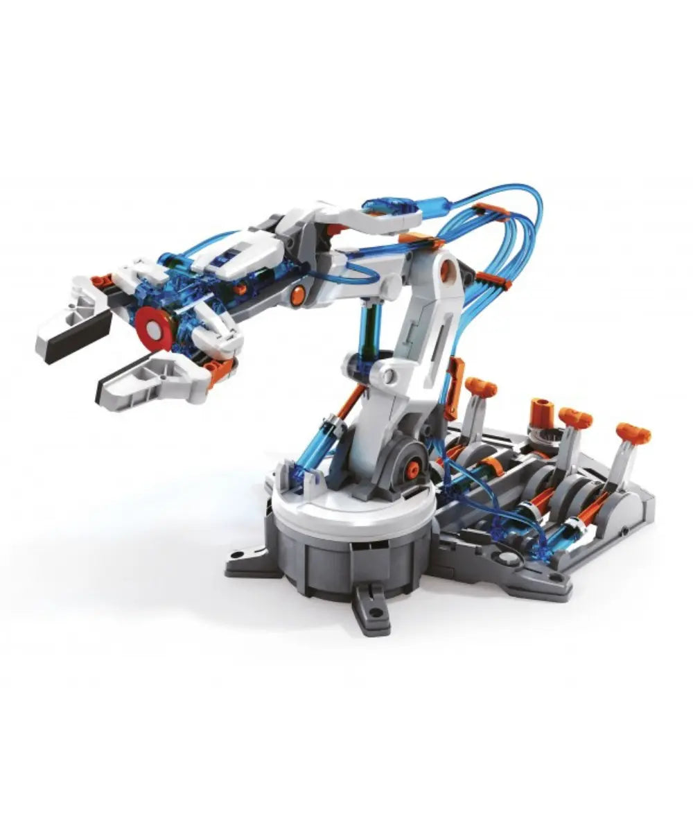 Kit de construction bras robot articulé hydraulique de la marque Buki France.