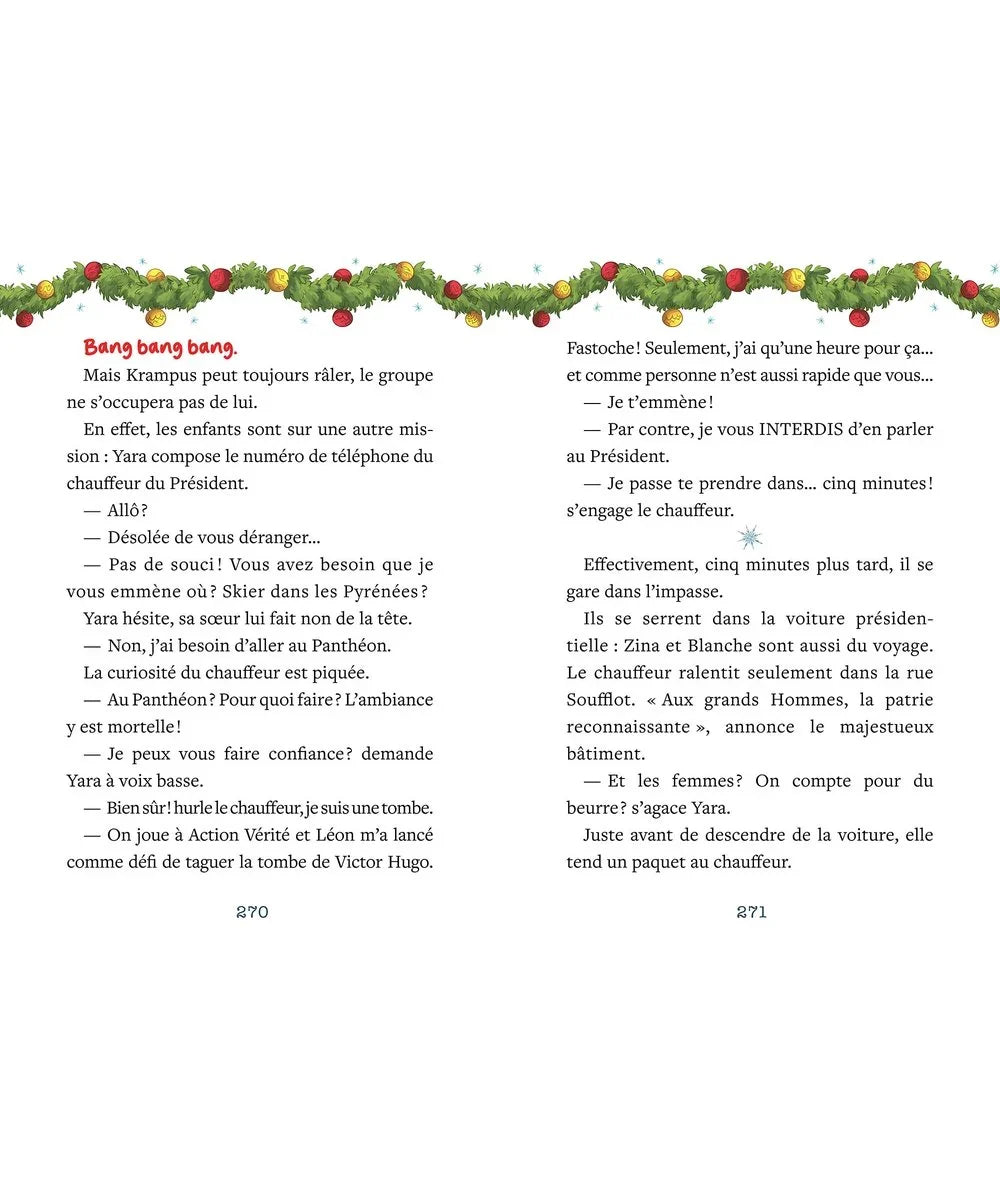 Vue d'ensemble en situation de Roman énigme de l'avent - mystères, énigmes et embûches de noël de la marque Auzou