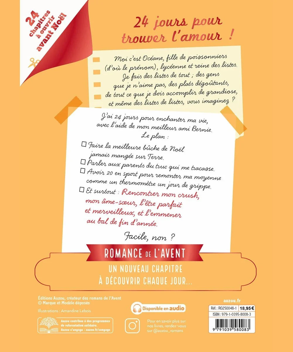 Gros plan en situation de Romance de l'avent - mon crush de noël de la marque Auzou