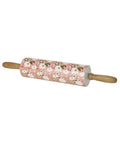 Rouleau à pâtisserie en céramique Fleurs de la marque Rice sur fond blanc