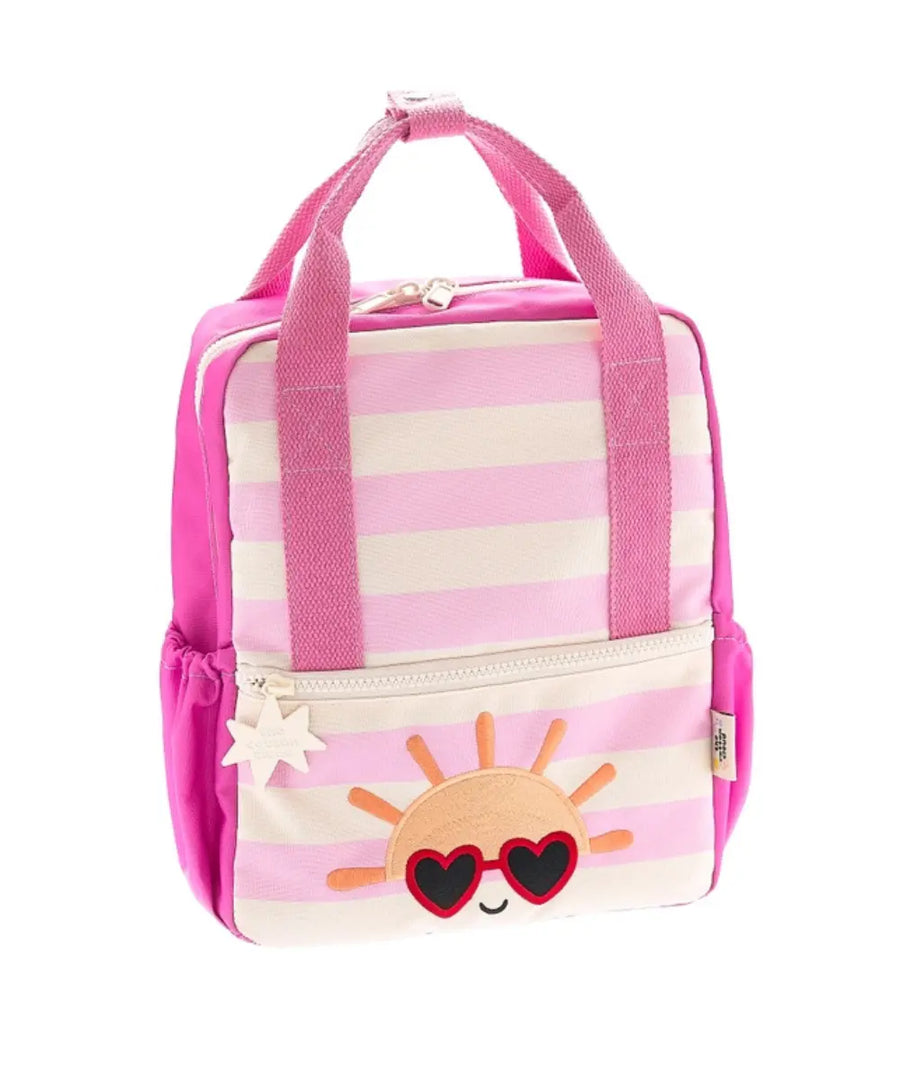 Petit sac à dos de maternelle pour enfant avec motif soleil de la marque The Cotton Cloud.