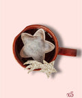 Sachets de the bio en forme d etoile au jasmin cousus main Tea Heritage.