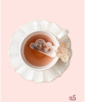 Sachets de thé bio en forme de nuage cousus à Lyon de la marque française Tea Heritage. Goût : Jasmin.